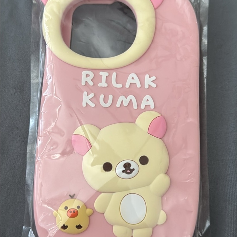 Pink Rilakkuma IPhone 15PM Case